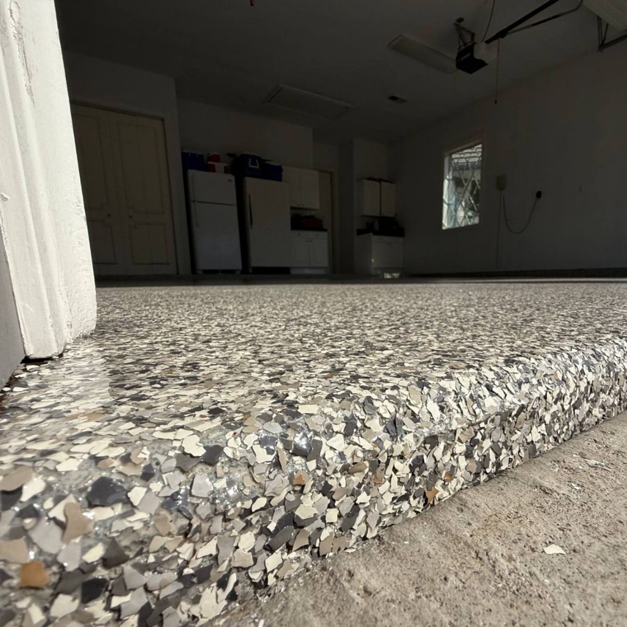 Basement floor coating with kitchenette Missouri