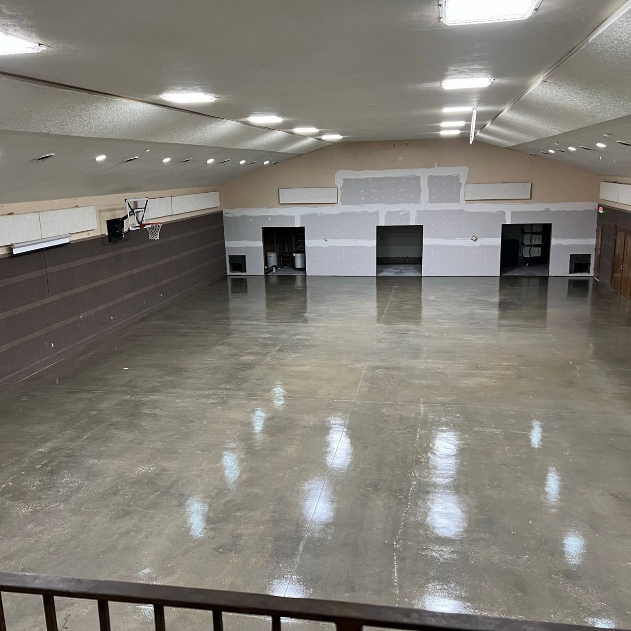 Sealed concrete fellowship hall floor Southwest Missouri