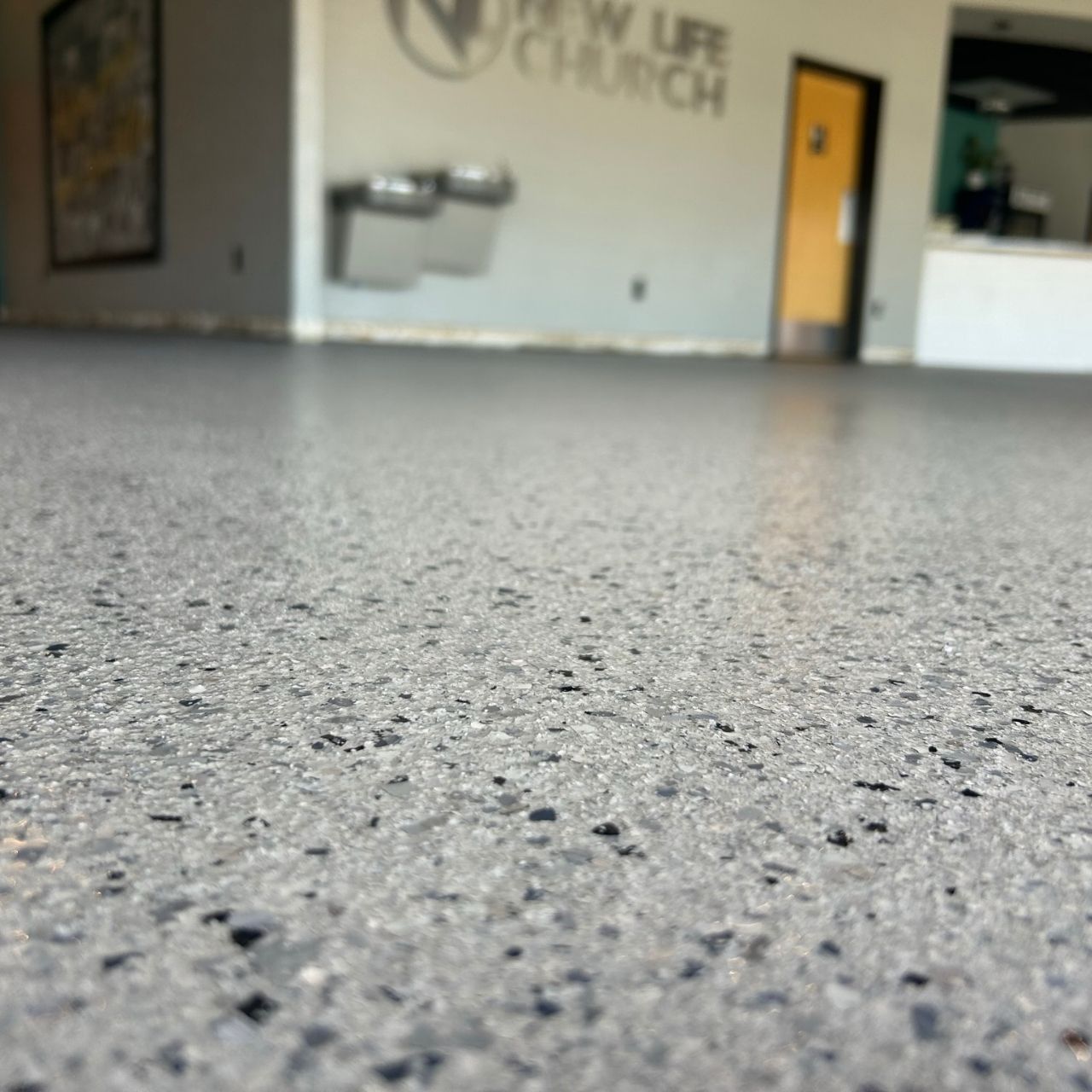 Church lobby floor coating Southwest Missouri