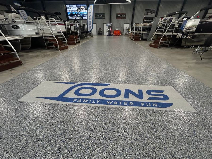 Commercial building polyaspartic floor Missouri