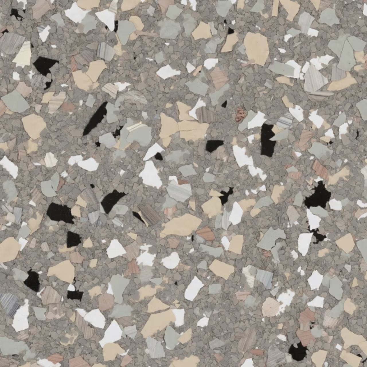 Yosemite hybrid epoxy flake — Ozarks Concrete Coatings Springfield MO