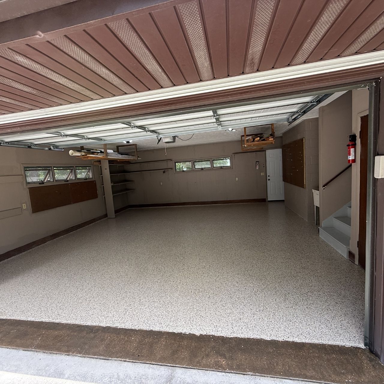 Diamond grinding prep for garage floor coating Missouri