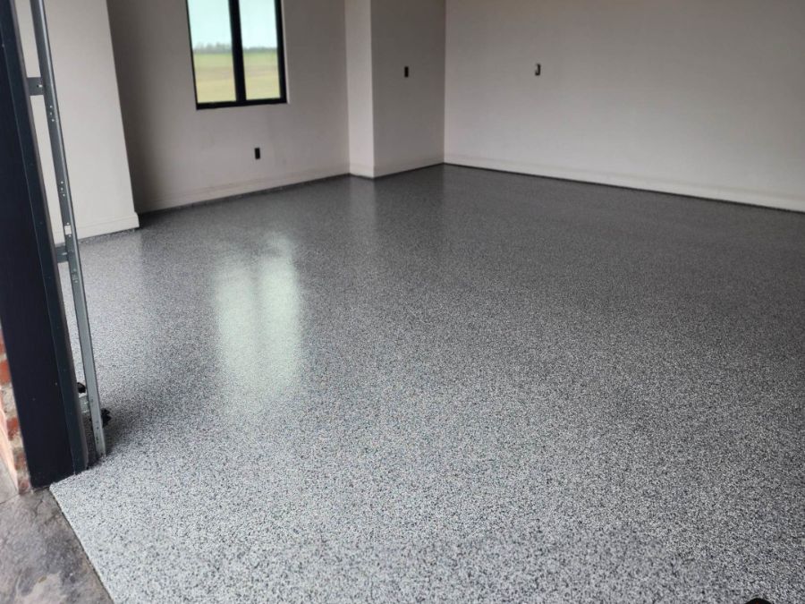 Polyaspartic coating Springfield MO 2-car garage