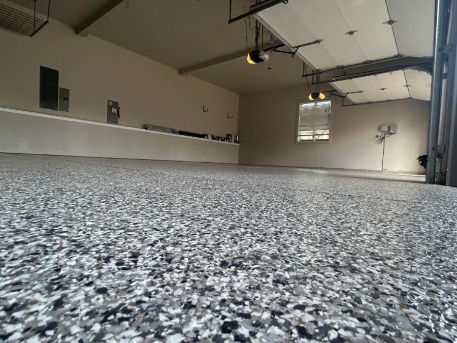 Polyaspartic garage floor Springfield Missouri