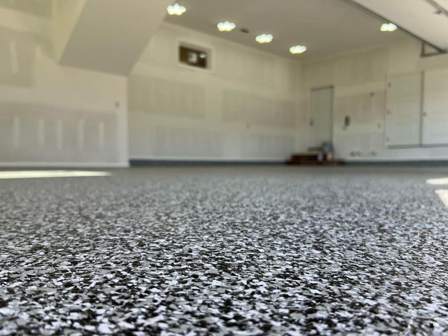Full flake garage coating Southwest Missouri