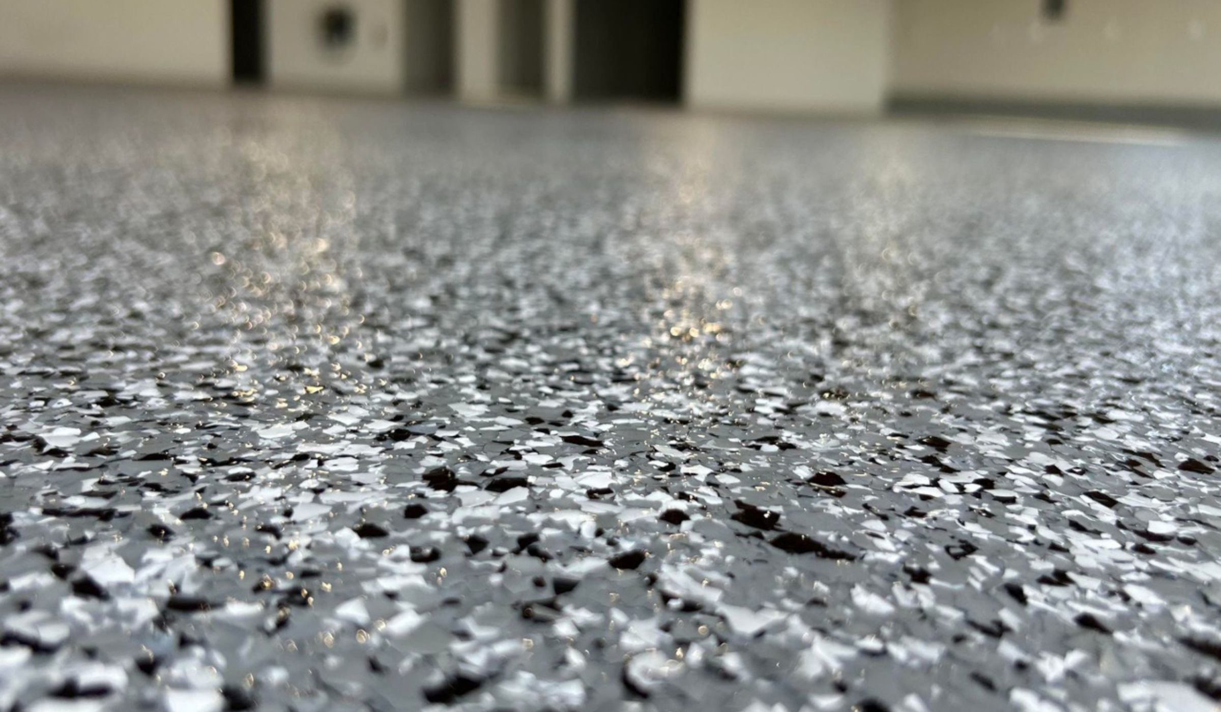 Epoxy garage floor coating Springfield Missouri — Ozarks Concrete Coatings polyaspartic full flake system