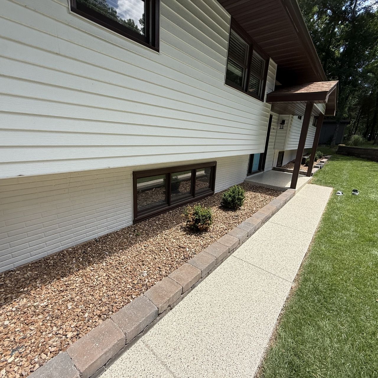 Front porch walkway epoxy flake coating Springfield MO