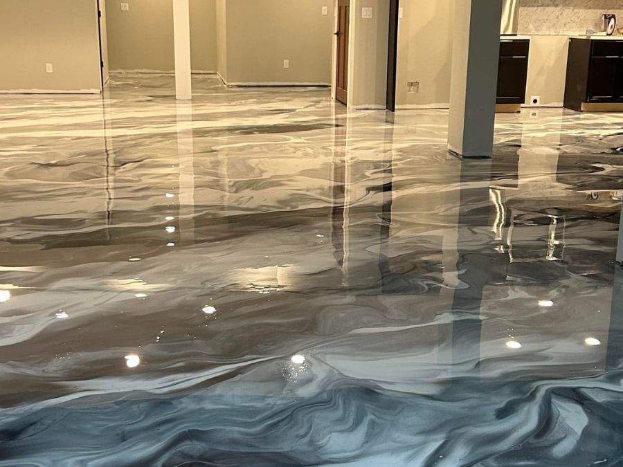 Metallic epoxy floor Springfield MO — Ozarks Concrete Coatings