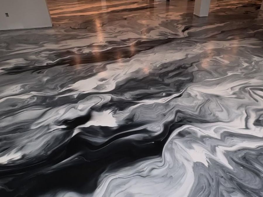 Custom metallic floor coating Nixa MO