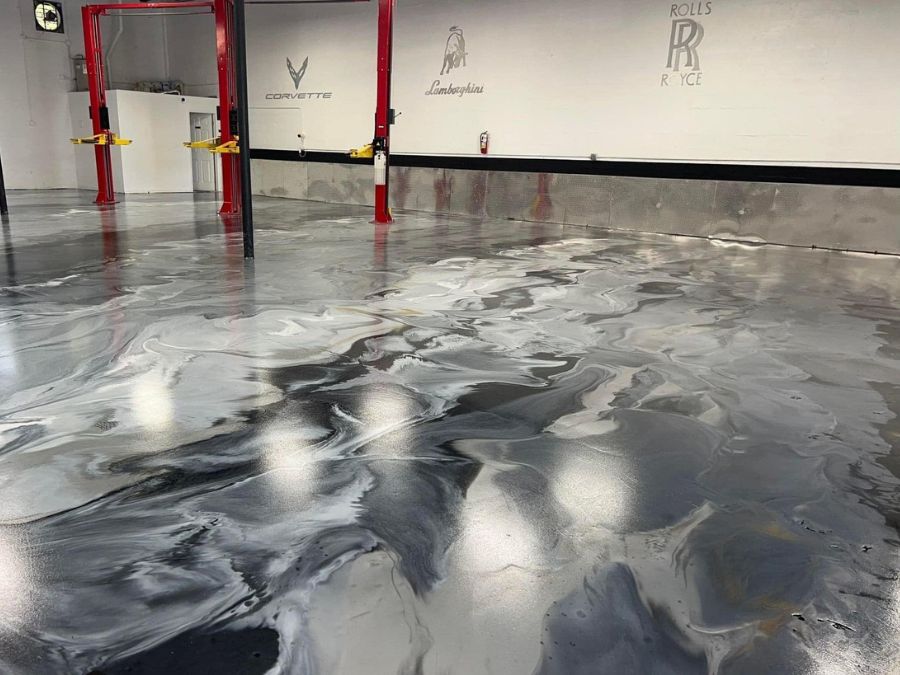 Luxury metallic floor coating Southwest Missouri