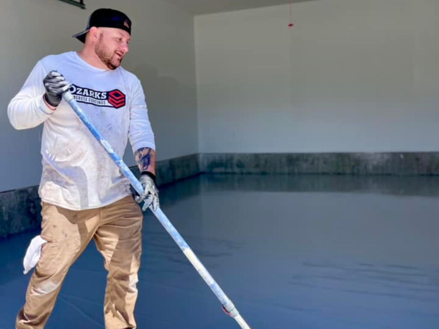 OCC crew member epoxy flooring SW Missouri